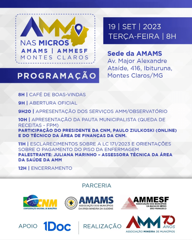 Em mobilização conjunta, AMMESF e AMAMS promovem encontro regional de gestores e agentes públicos